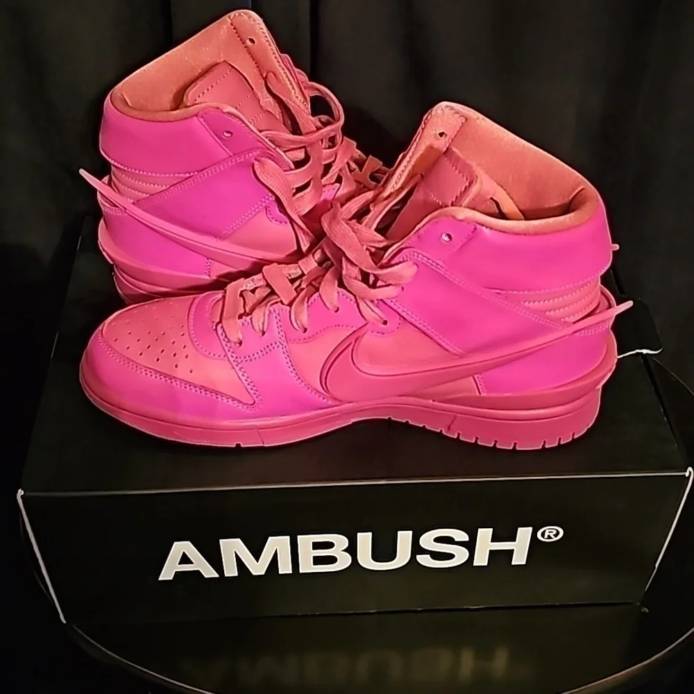 Nike Dunk High x Ambush × Cosmic Fuchsia size 9 men 10.5 women from Goat - Picture 11 of 11
